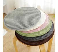 qing yun Lot de 2 Petits Coussins de Tabouret Ronds antidérapants,Coussin de siège Rond pour Tabouret Haut de Salle à Manger Coussin de Tabouret de Bar Coussin de siège (30 * 30cm,Gris foncé)
