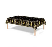 QINGZY Chemin de Table Anniversaire, Joyeux Anniversaire Chemin de Table 137 * 274cm, Nappe d'anniversaire pour Fête Imperméable, Happy Birthday Nappe pour Hommes et Femmes (18)