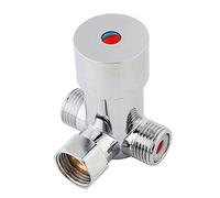 Qinlorgo Mitigeur G1 / 2 pour Eau Froide Chaude Control Contrôle de la température du mélangeur thermostatique en Laiton Massif pour Robinet sans Contact du capteur Automatique de Salle de Bains