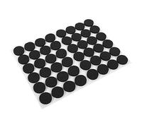 Qiterr 48pcs tampons de Pieds en Caoutchouc, protecteurs de Plancher Auto-adhésifs Noirs antidérapants Meubles canapé Table Chaise Pieds Pad