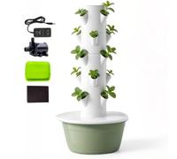 QITUJOUR Mini Tour hydroponique: Espace Vert Compact pour Bureau | Dimensions compactes pour intégrer un coin jardin au bureau.(Green,5 layer)