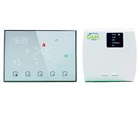 Qiumi RF Smart WiFi Thermostat sans Fil pour Le Chauffage Individuel de la chaudière à gaz/Eau Fonctionne avec Alexa Google Home Dry Contact, Batterie 3A 2AA