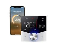 Qiumi Thermostat Matter 5A contact sec chaudière gaz eau Alexa Google Home | Thermostat à contact sec 5A pour chaudières gaz et eau, tension 95-240V, compatible Alexa, Google Home et Apple HomeKit