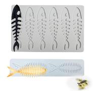 QIUMING Moule à Fondant en Silicone Arête de Poisson Tapis Dentelle Silicone Patisserie Tapis de Dentelle de Fondant en Silicone pour Gâteaux, Chocolat, Fondant, Mousse (arêtes de poisson)