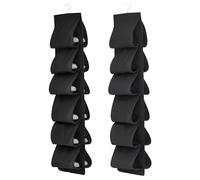 Qiundar Rangement Suspendu, 2 Pcs Range Chaussures Suspendu 12 Poches Porte Chaussure Pliable Range Chaussures Gain de Place Organisateur Mural pour Porte pour Placard Familial Chambre Coucher