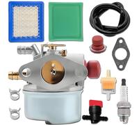 Qiuwanzia 640025C Carburateur OHH50 OHH60 5-6,5HP Tecumseh | pour Tecumseh OHH55 OHH60 OHH45 OHH50 OHH65 640025 6,5HP 5,5HP 5HP OH195EA TVM195 Moteur de tondeuse à gazon