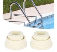 Qivine 2 Pièces Pare-Chocs pour Échelle de Piscine, Bouchon Caoutchouc Sécurité Échelles, Accessoires Remplacement pour Protection Contre Les Chocs, Coussin Tampon Garde pour Escaliers