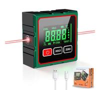 Qivine Inclinomètre Numérique Magnétique 4 Faces ±0,2° Niveau Digital LCD