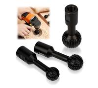 Qivine Lot de 3 Fraises Rotatives Sphériques pour Bois, Ball Gouge Ø 25 mm, 30 mm, 40 mm en Acier au Carbone, Fraises de Sculpture pour Meuleuse d’Angle Filetage M14, Gravure et Ponçage du Bois