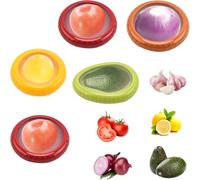 Qivine Lot de 5 Boîtes de Conservation Fruits | Conteneurs Réutilisables Étanches et Anti-Oxydation pour Réfrigérateur, Cuisine et Lunch Box
