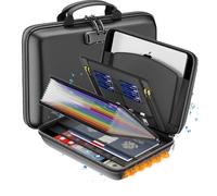 Qivine Pochette Anti Feu Ignifuge A4 Serrure 13 Poches