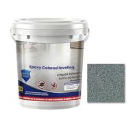 Qiwieod Peinture pour béton - Revêtement autonivelant à séchage rapide et haute brillance,Peinture pour sol époxy avec sable coloré,Pour béton, maison, logement, extérieur, douche, garage