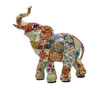 QIXCXAZ Sculpture d'éléphant Dynamique, Figurine décorative de Bureau, pièce décorative Haut de Gamme, Accent Unique pour la décoration intérieure, Brun, 12 x 5.4 x 12.7 cm