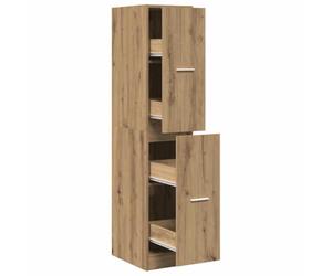 QJBSAVVA Armoire à pharmacie en chêne Artisian 30 x 41 x 144,5 cm, commode en bois avec 4 tiroirs, armoire à tiroirs étroite pour cuisine, salon et bureau, buffet décoratif