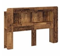 QJBSAVVA Armoire de tête de lit avec étagère et étagères, tête de lit de 182 cm pour chambre à coucher, étagère moderne en bois, espace de rangement pour livres et décoration, aspect bois vieilli