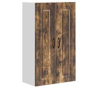 QJBSAVVA Armoire Murale de Cuisine Kalmar, Meuble de Rangement Haut et Panneau de Lave-Vaisselle, Bois d'Ingénierie, Design Moderne, Chêne Fumé, 60 x 31 x 100 cm