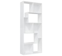 QJBSAVVA Bibliothèque 161 cm, Étagère de Rangement pour Livres et Objets, Meuble de Salon en Bois d'Ingénierie, Modulable Vertical ou Horizontal, Blanc 67x24x161 cm