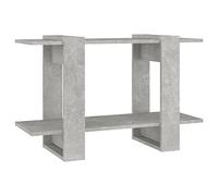 QJBSAVVA Bibliothèque et Séparateur de pièce, Étagère de Rangement Basse, Meuble Moderne en Bois d'Ingénierie pour Salon ou Bureau, Gris Béton, 80x30x51 cm
