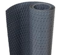QJBSAVVA Brise-Vue Balcon Anthracite en Résine Tressée PE, Paravent de Balcon 10 Pièces 255x19 cm, Bande Occultante Double Face pour Clôture de Jardin, Terrasse et Garde-Corps