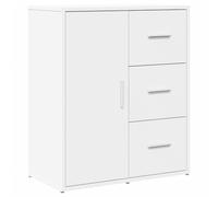 QJBSAVVA Buffet blanc 60 x 31 x 70 cm, commode en bois, armoire d'appoint robuste avec espace de rangement pour salon et couloir, armoire polyvalente moderne avec surface de rangement