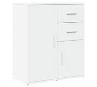 QJBSAVVA Buffet blanc 60 x 31 x 70 cm, commode en bois, armoire de rangement moderne avec beaucoup d'espace de rangement, buffet robuste pour salon, couloir et bureau, armoire d'appoint étroite