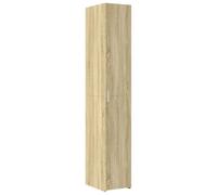 QJBSAVVA Buffet Haut Armoire de Rangement Colonne Fine en Bois d'Ingénierie avec Portes et Compartiments pour Salon Chambre Couloir Entrée Coloris Chêne Sonoma 30 x 42,5 x 185 cm