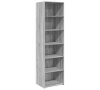 QJBSAVVA Buffet Haut Armoire de Rangement pour Salon et Salle à Manger, Meuble Haut en Bois d'Ingénierie, Cabinet de Rangement Design Moderne, Gris Sonoma, 50 x 41 x 185 cm