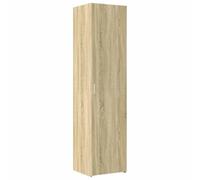 QJBSAVVA Buffet Haut Coloris Chêne Sonoma 45 x 42,5 x 185 cm Meuble de Rangement en Bois d'Ingénierie Armoire Colonne avec Portes et Compartiments pour Salon et Couloir