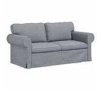 QJBSAVVA Canapé gris clair 175 x 82 x 80 cm - Canapé moderne en tissu avec cadre en métal pour salon et chambre à coucher - Canapé modulaire avec coussin d'assise ergonomique et housse en tissu