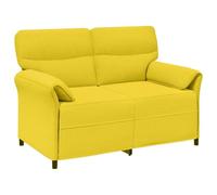 QJBSAVVA Canapé moderne avec accoudoirs rabattables, canapé rembourré avec cadre en métal et housse en tissu pour salon, canapé élégant avec rembourrage en mousse confortable, hauteur d'assise 45 cm