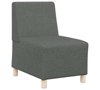 QJBSAVVA Canapé modulaire sans accoudoirs gris foncé 55 cm fauteuil simple en tissu - Fauteuil lounge moderne et fauteuil rembourré pour salon, chambre à coucher, bureau - Meuble rembourré flexible