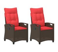 QJBSAVVA Chaise de Jardin Inclinable en Acier, Fauteuil d'Extérieur avec Dossier Réglable et Coussin Rembourré, Mobilier Moderne pour Terrasse, Jardin et Balcon, 56 x 64 x 94 cm
