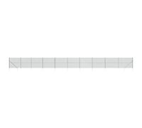 QJBSAVVA Clôture à Mailles Losangées 1,4x25 m, Grillage Simple Torsion Vert en Acier Galvanisé Plastifié, Kit Complet avec Poteaux et Piquets d'Ancrage pour Jardin et Enclos