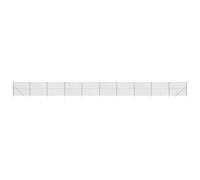 QJBSAVVA Clôture à Mailles Losangées avec Poteaux et Ancrage, Grillage de Jardin en Acier Galvanisé Revêtu de PVC Anthracite, Kit Complet pour Enclos et Propriété, 1,8 x 25 m