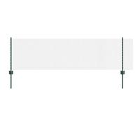QJBSAVVA Clôture de Jardin en Grillage Soudé avec 44 Poteaux, Barrière Extérieure en Acier et PVC Vert, 10m x 60cm, Kit Complet pour Délimitation de Cour et Terrasse