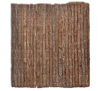 QJBSAVVA Clôture d'écorce - 400 x 100 cm - Brise-vue en écorce d'arbre - Clôture naturelle - Brise-vue pour jardin, balcon et terrasse - Flexible - Protection contre le vent - Tapis décoratif pour