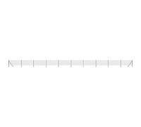 QJBSAVVA Clôture en Treillis Métallique Anthracite 1x25m, Grillage de Jardin en Acier Galvanisé Plastifié PVC, Kit Complet avec 13 Poteaux pour Délimitation Extérieure et Enclos