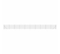 QJBSAVVA Clôture en Treillis Métallique avec Bride 1,4x25 m, Grillage de Jardin en Acier Galvanisé Revêtement PVC Anthracite, Kit Complet avec Poteaux de Fixation pour Extérieur