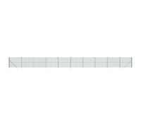 QJBSAVVA Clôture en Treillis Métallique avec Piquets d'Ancrage, Grillage de Jardin en Acier Galvanisé Revêtu de PVC Vert 2,2 x 25 m, Kit Complet avec Poteaux et Accessoires