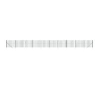 QJBSAVVA Clôture en Treillis Métallique avec Piquets d'Ancrage Vert 1,6x25m, Grillage de Jardin en Acier Galvanisé Revêtu de PVC, Kit Complet pour Enclos et Barrière Extérieure