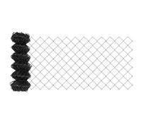 QJBSAVVA Clôture en Treillis Métallique Gris, Rouleau de Grillage en Acier de 250 x 60 cm, Maille 60x60 mm, Barrière pour Délimitation de Jardin, Cour et Espace Extérieur