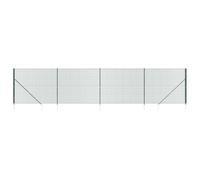 QJBSAVVA Clôture en Treillis Métallique Vert 2x10m, Grillage de Jardin en Acier Galvanisé Revêtu de PVC, Kit Complet avec Poteaux et Piquets d'Ancrage pour Enclos Extérieur