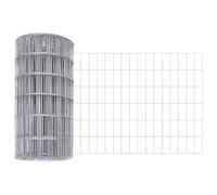 QJBSAVVA Clôture Euro en Rouleau, Grillage de Jardin en Fer Revêtu de PVC, Maille 50x100 mm, Barrière de Délimitation pour Extérieur et Terrasse, 0,4 x 5 m (40 x 500 cm)