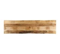 QJBSAVVA Dessus de Table Bord Vivant 180x40x3,8 cm, Plateau en Bois de Manguier Brut Massif, Planche Rustique pour Création de Table à Manger, Bureau et Console