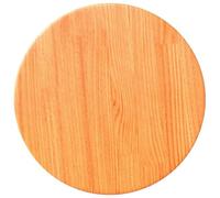QJBSAVVA Dessus de Table Rond en Bois de Pin Massif Ø 30 cm Epaisseur 2,5 cm Plateau de Table Cire Marron pour Meuble DIY Table d'Appoint Table de Bar et Bistro