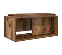 QJBSAVVA Ensemble de 2 Tables Basses Modernes en Bois d'Ingénierie, Tables de Salon Rectangulaires Style Industriel Bois Ancien, Meuble Décoratif de Séjour Durable, 90x48x40 cm et 88x45x38,5 cm