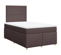QJBSAVVA Ensemble Lit Boxspring 120x190 cm avec Matelas Marron