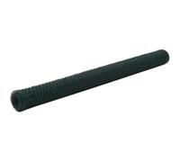 QJBSAVVA Grillage Hexagonal Vert 25x1,5 m, Clôture de Jardin en Acier Revêtu de PVC, Maille 36 mm et Fil 0,8 mm pour Volière, Poulailler et Protection de Plantes
