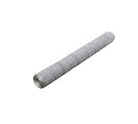 QJBSAVVA Grillage pour Volière en Acier Galvanisé 25 x 0,5 m, Rouleau de Treillis Métallique Maille 36 mm, Fil 0,55 mm, Clôture pour Poulailler et Animaux, Argenté