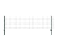 QJBSAVVA Kit de Clôture Euro avec Poteaux en Acier et PVC, Grillage en Rouleau pour Délimitation Extérieure de Jardin et Terrasse, Couleur Vert, Dimensions 2500 x 2,7 x 80 cm